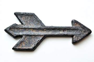 Dark gray metal arrow