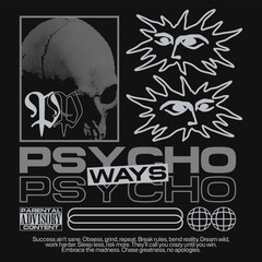 Vector Streetwear T-shirt Design. Streetwear T-shirt Design. Streetwear, Urban Design for T shirt. Streetwear Graphic, Urban T-shirt Design for Print on Demand.