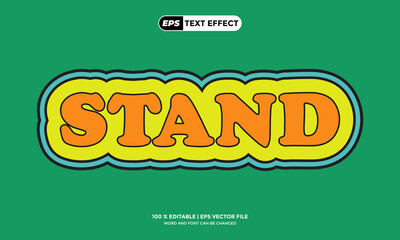 Editable Funny Text Effect for Posters and Stickers - EPS Format