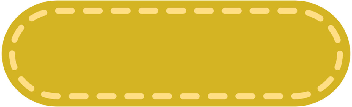 Dash Line Rounded Rectangle Shape
