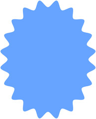 Blank Jagged Oval Frame