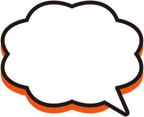 Round Wavy Speech Bubble