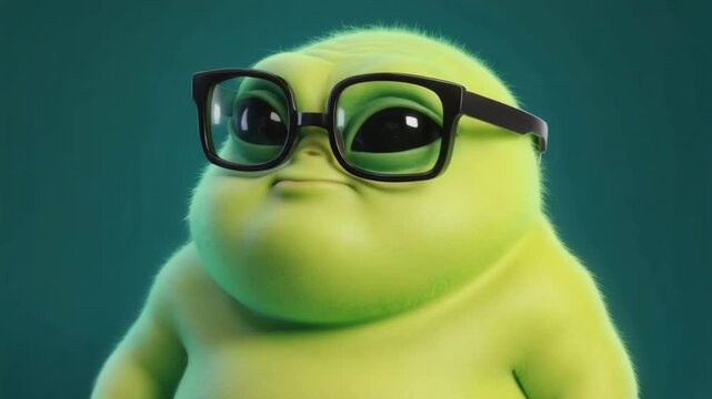 Nerdy Alien Portrait: Conceptual Sci-Fi Character