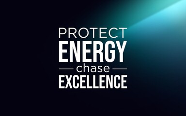 Fototapeta premium Actionable insights for businesses to protect energy and chase excellence in a competitive environment