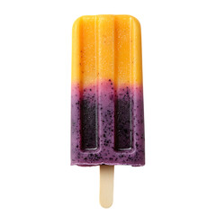Artisan Tropical Sparkle Popsicle Isolated on Transparent Background