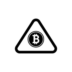 Bitcoin Inside an Alert Dialog Box Representing Cryptocurrency Alerts