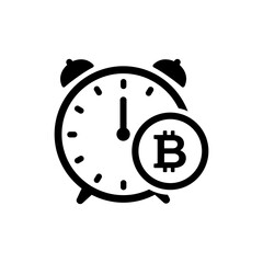 Bitcoin Replacing Clock Center - Cryptocurrency and Time Management
