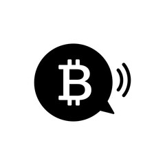 Bitcoin with Speech Waveform – Cryptocurrency and Digital Communication