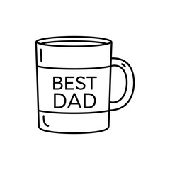 Coffee Mug Labeled Best Dad