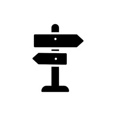 Directional Signpost with Graph on Post for Business Guidance
