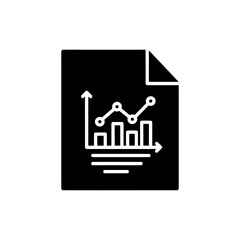 Document Flying Like Paper Plane with Chart Icon for Business Progress