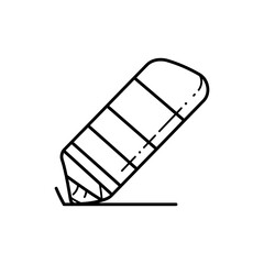 Folded Kneaded Eraser with Fine Liners Icon for Art Supplies