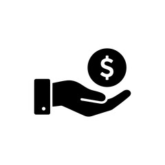 Hand Presenting Dollar Coin Symbolizing Financial Value and Wealth