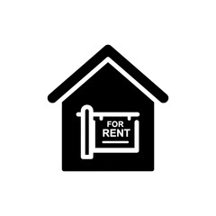 House with For Rent Board Representing Property Rental Market