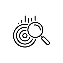 Magnifier on Target with Bar Chart Rings