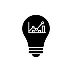 Overlapping Charts Forming Lightbulb Representing Innovation and Ideas