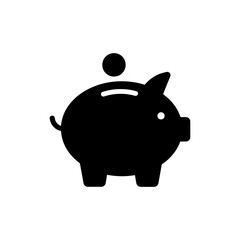 Piggy Bank with Coin Slot on Top for Saving and Money Management