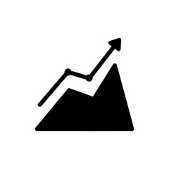 Roadmap Ending in Graph Mountain Representing Business Success and Growth