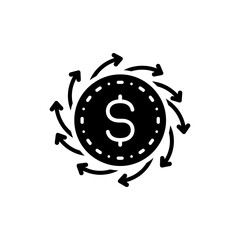 Spiral Energy Around Coin