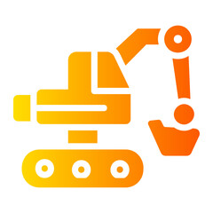 excavator Gradient icon