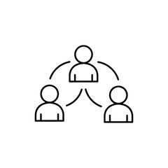 Three Users in Circular Linked Path