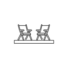 Two Chairs on Porch Representing Relaxation and Outdoor Living