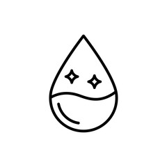 Water Droplet with Sparkle Inside