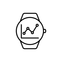 Watch or Timer with Trend Line on Face