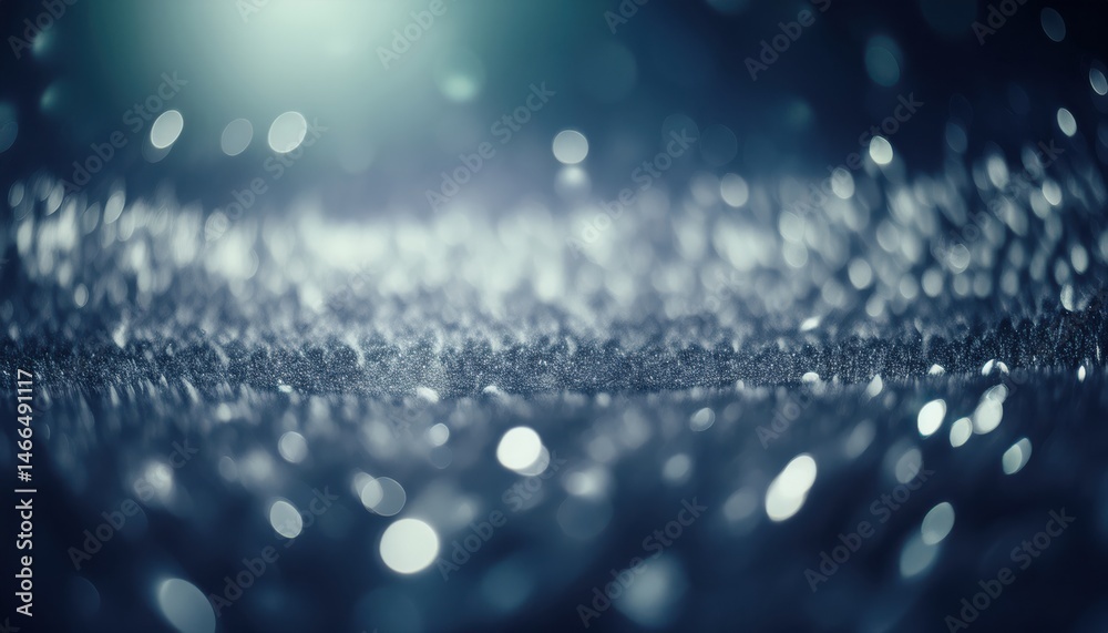 Aufkleber abstract macro of glittering bokeh lights on dark textile surface for luxury web design, branding ba