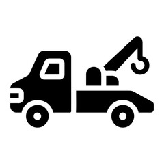 tow truck Solid icon