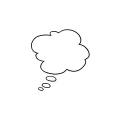 cloud speech bubble icon vector, comic dialogue element 
asset text box png, digital art graphic illustration 