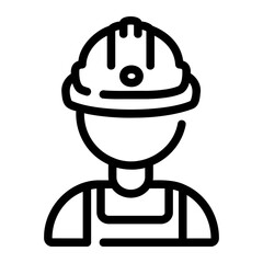 miner Line Icon