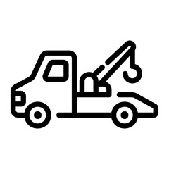 tow truck Line Icon