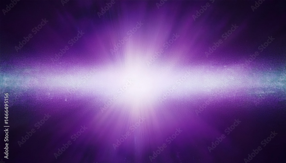 Poster radiant purple light burst with glowing center and textured halftone gradient for futuristic web des