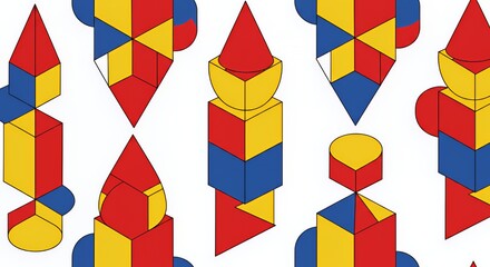 Geometric Abstract Art: A Symphony of Shapes and Colors