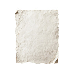 Obraz premium textured, aged piece of paper with rough, torn edge, showcasing natural, vintage appearance. This blank canvas can be used for various creative projects, such as invitations or art displays