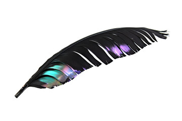 Iridescent Leaf, Isolated Object, Flora Foliage Element, cut out transparent