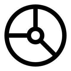 Fototapeta premium pie chart icon for illustration
