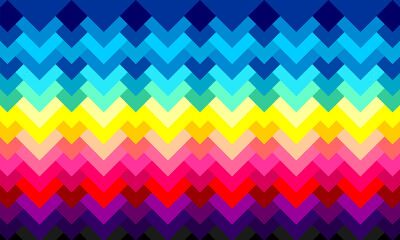 Fototapeta premium Geometrical Colorful Seamless Flat Pattern Illustration Background