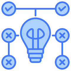 Trial And Error Blue Icon