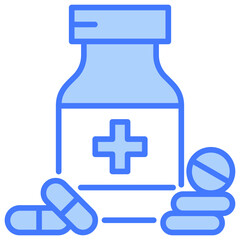 Obraz premium Medicine Blue Icon