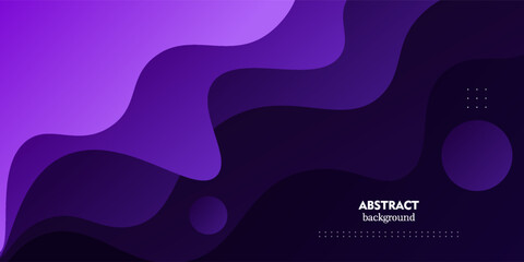 Abstract dark purple geometric 3D background. Wave color background with simple pattern design. Fluid shape composition. Vector eps10