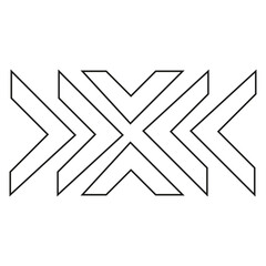 Aztec icon vector. Aztec symbol illustration sign. Indian symbols.