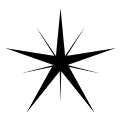 Sparkle vector icon. Shine symbol illustration. star sign or logo.