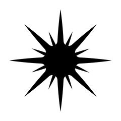 Sparkle vector icon. Shine symbol illustration. star sign or logo.