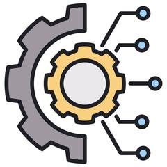 Engineering Lineal Color Icon