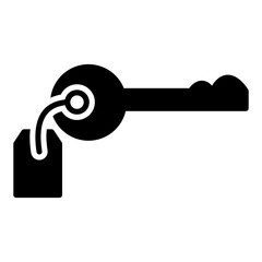 Cybersecurity Glyph Icon