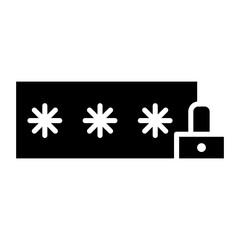 Cybersecurity Glyph Icon