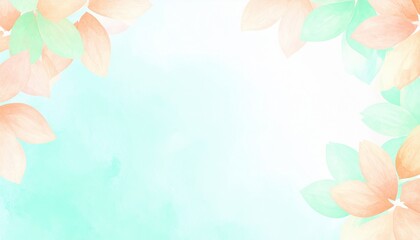 Gentle breeze scattering autumn leaves nature setting background design soft lighting serene atmosphere