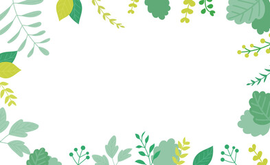 草のボタニカルフレーム素材